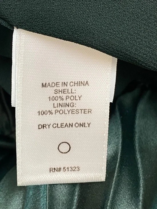 1.STATE Satin Pleated Accordion Midi Skirt in Green Size 6 - Picture 6 of 8